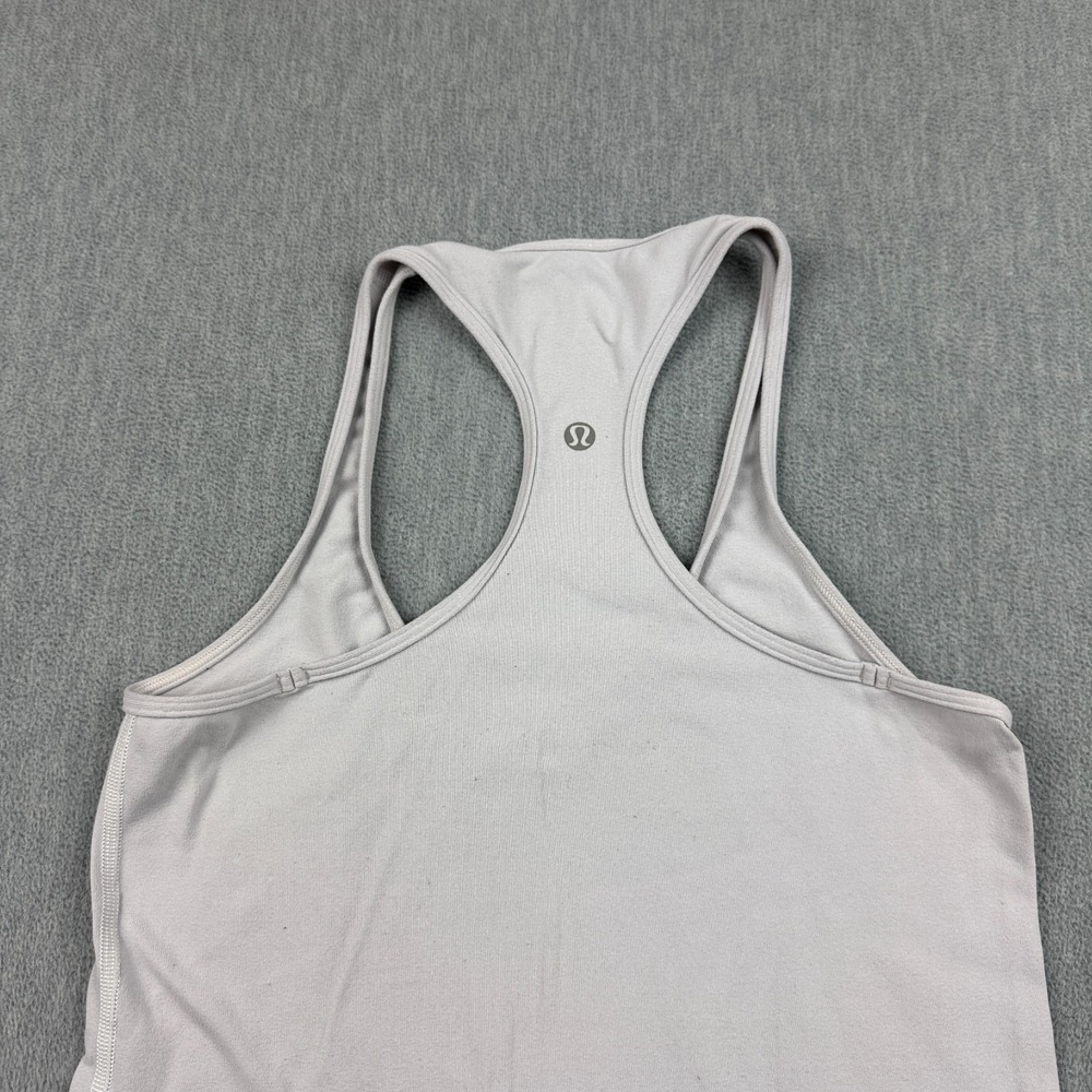 Lululemon Tank Top Womens 4 Gray‎ Cool Racerback Stretch Yoga Workout Athletic - Picture 5 of 7